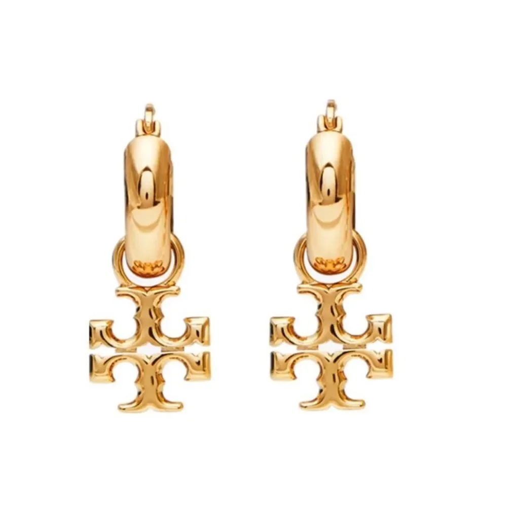 TORY BURCH KIRA MINI HOOPS EARRINGS